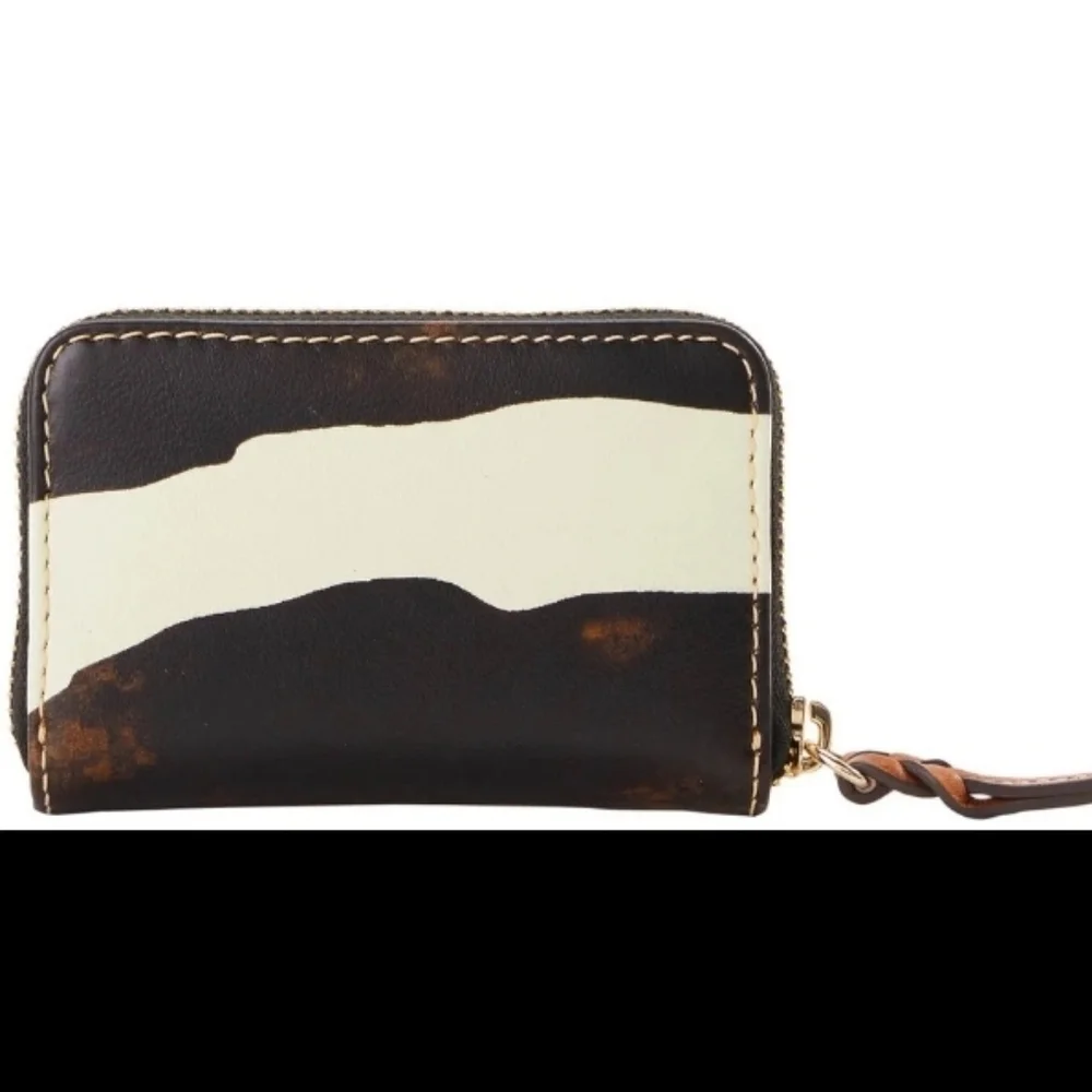 Bnwt Authentic Dooney & Bourke Black and Cream Zebra Striped Wallet - Picture 4 of 4